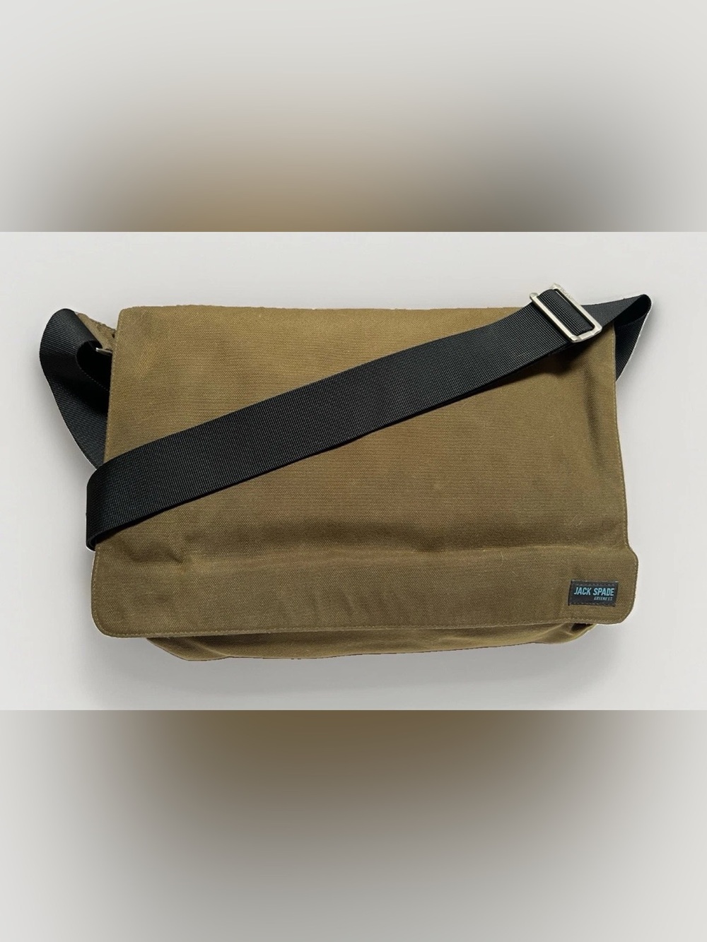 Jack Spade Greene St. Messenger Bag Green & Brown